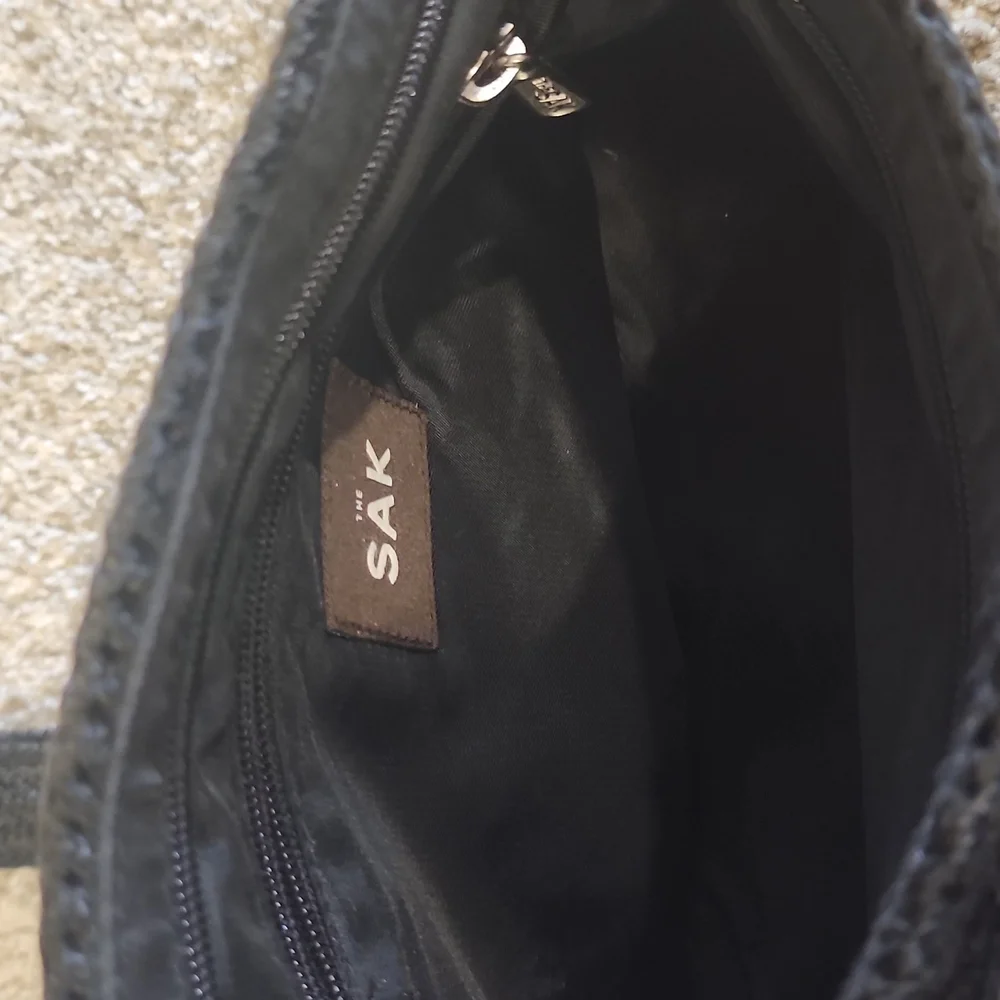 The Sak Black Crochet Crossbody Bag - Picture 3 of 15